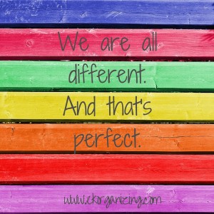 We are all different.And that's perfect.